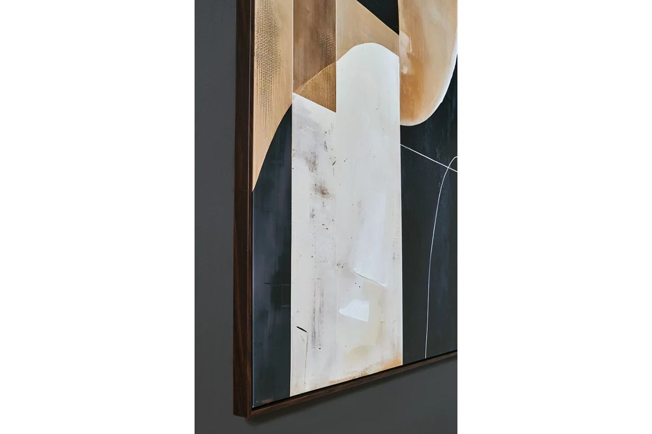 Ewanford Wall Art In Black and Brown and Tan A8000464