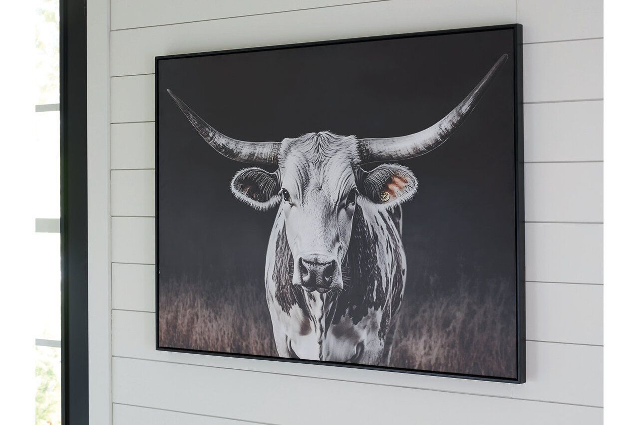 Harlandale Wall Art In Black and White and Brown A8000467