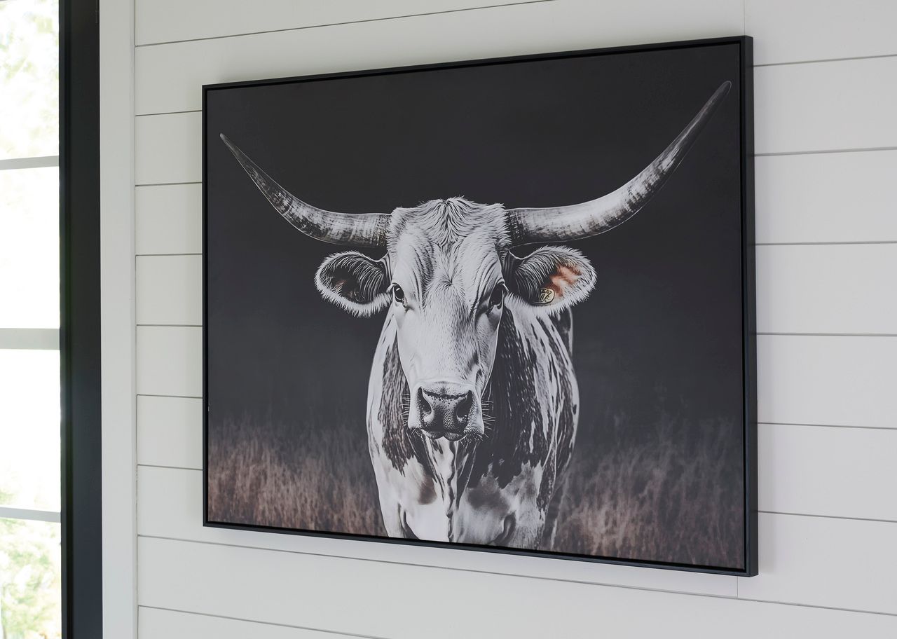 Harlandale Wall Art In Black and White and Brown A8000467