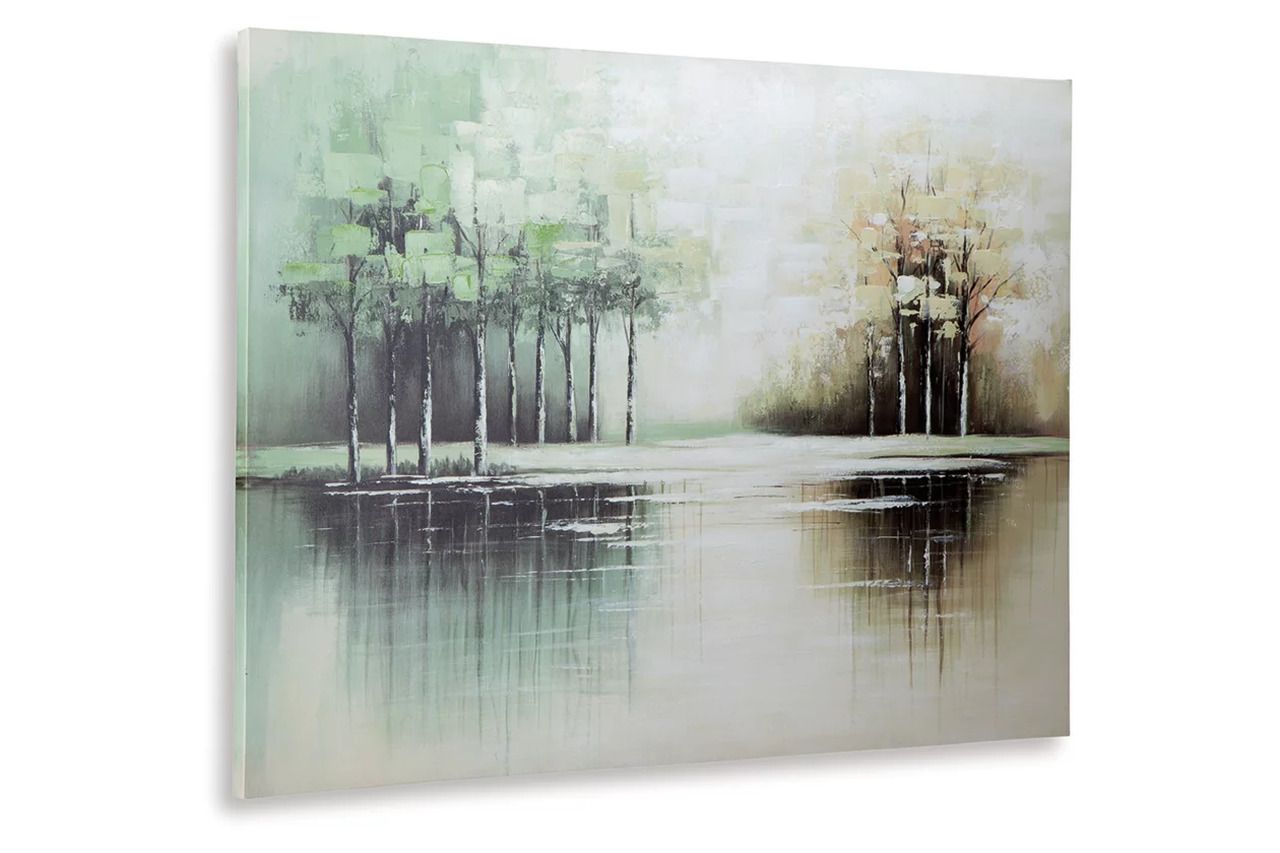 Garlenridge Wall Art In Green and Tan and White A8000470