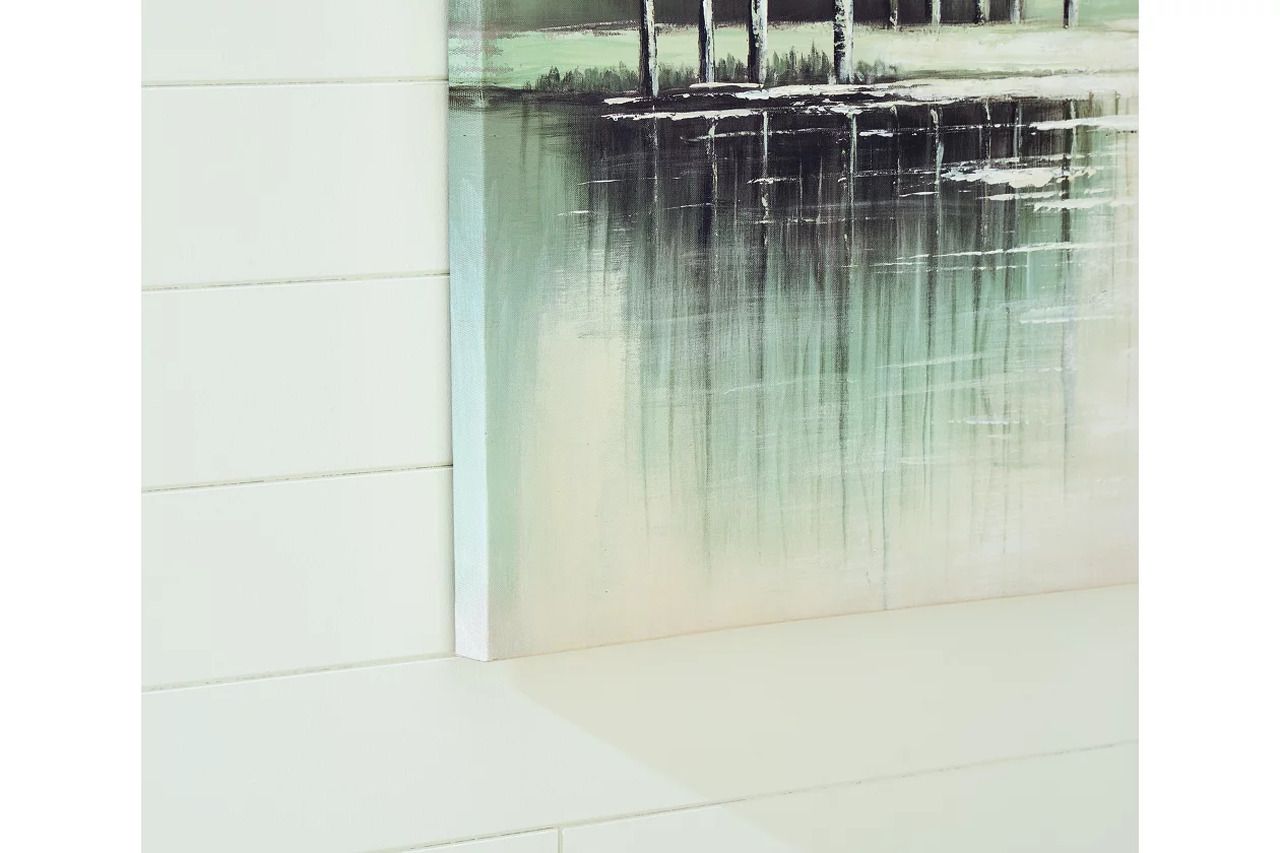 Garlenridge Wall Art In Green and Tan and White A8000470