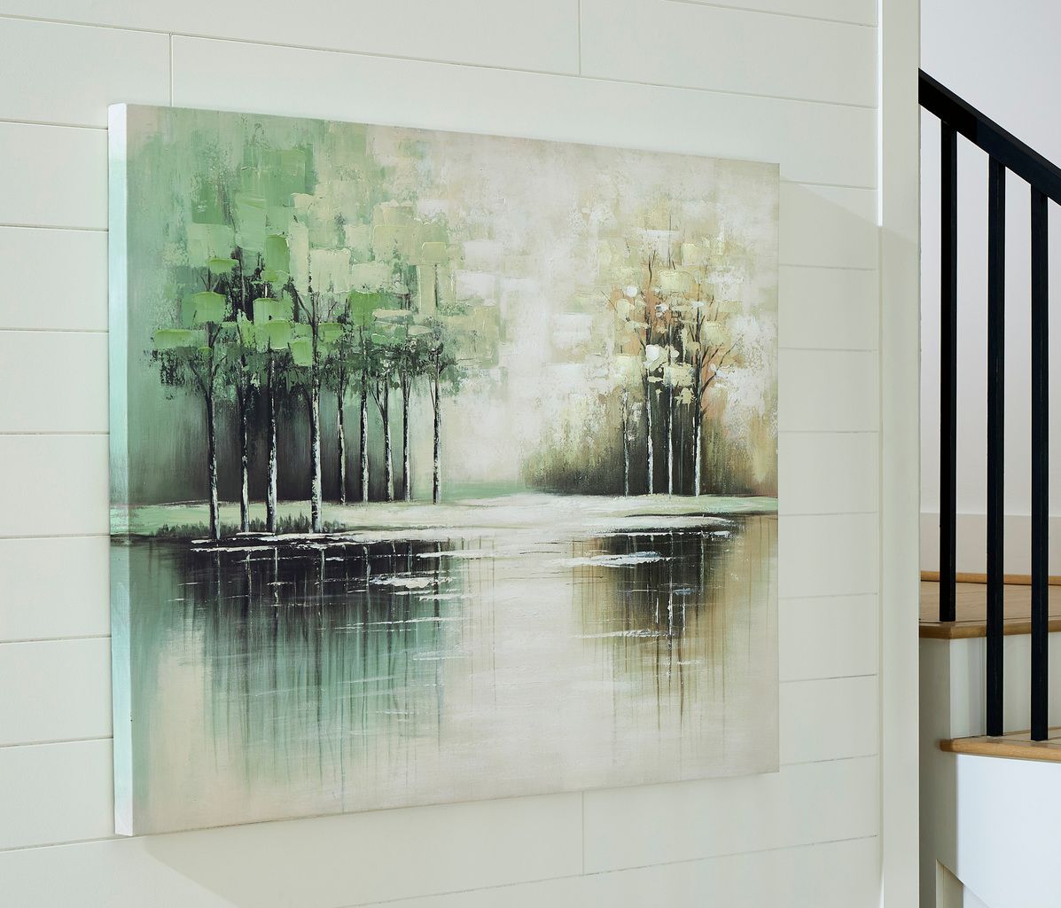 Garlenridge Wall Art In Green and Tan and White A8000470