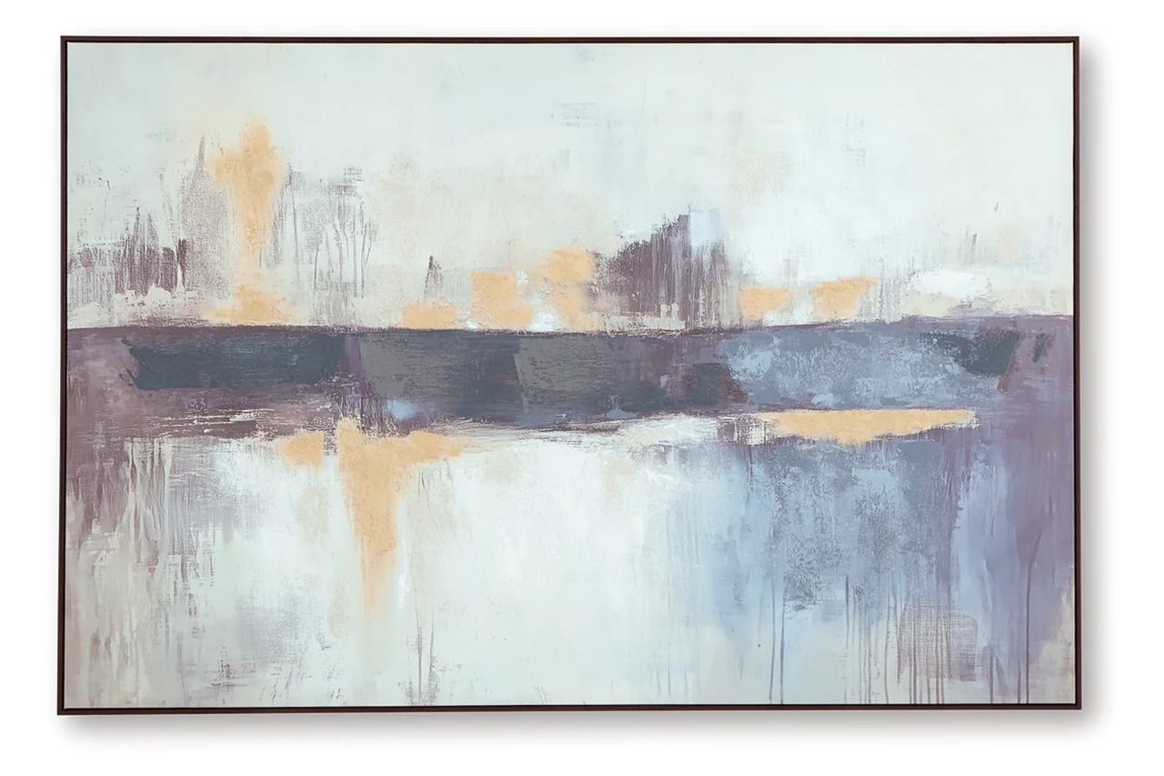Gatesford Wall Art In Blue/White/Tan A8000479
