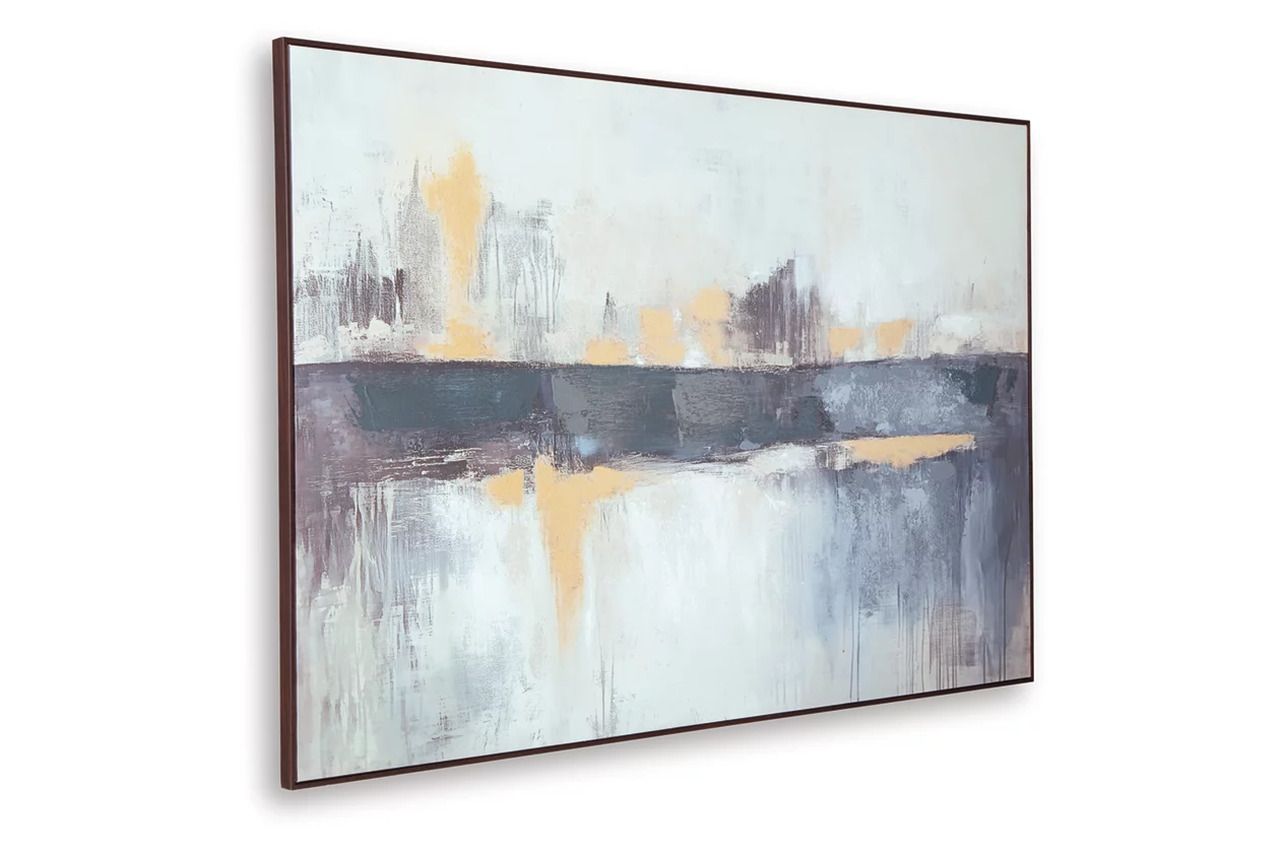 Gatesford Wall Art In Blue/White/Tan A8000479