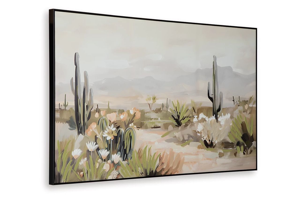 Sidworth Wall Art In Green/Beige/Gray A8000480