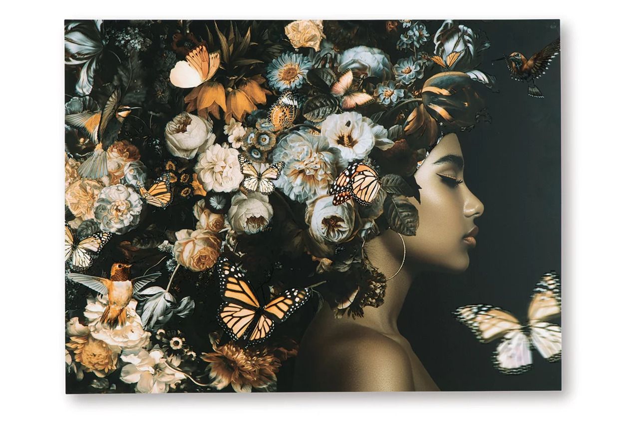 Valfer Wall Art In Orange/Black/White A8000481