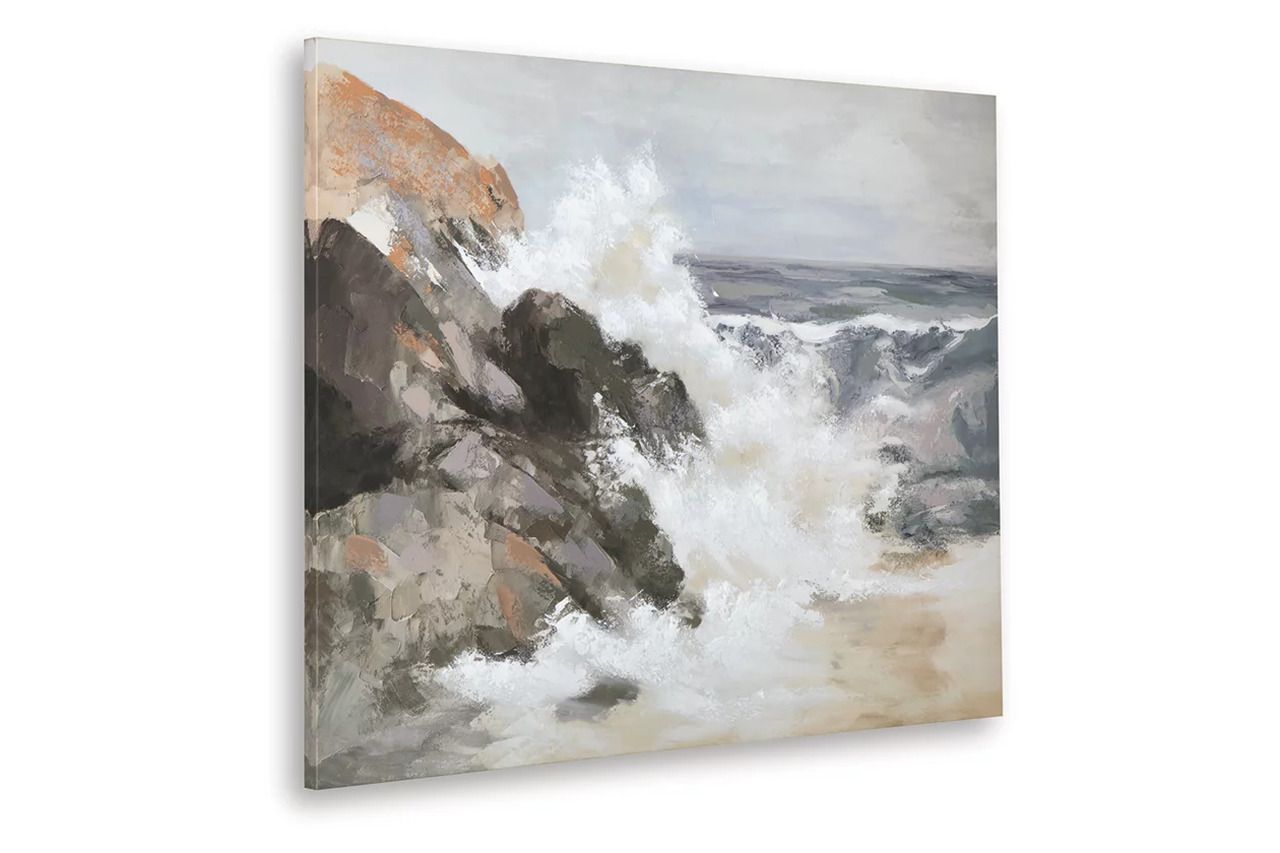 Worthner Wall Art In Tan/Gray/White A8000483