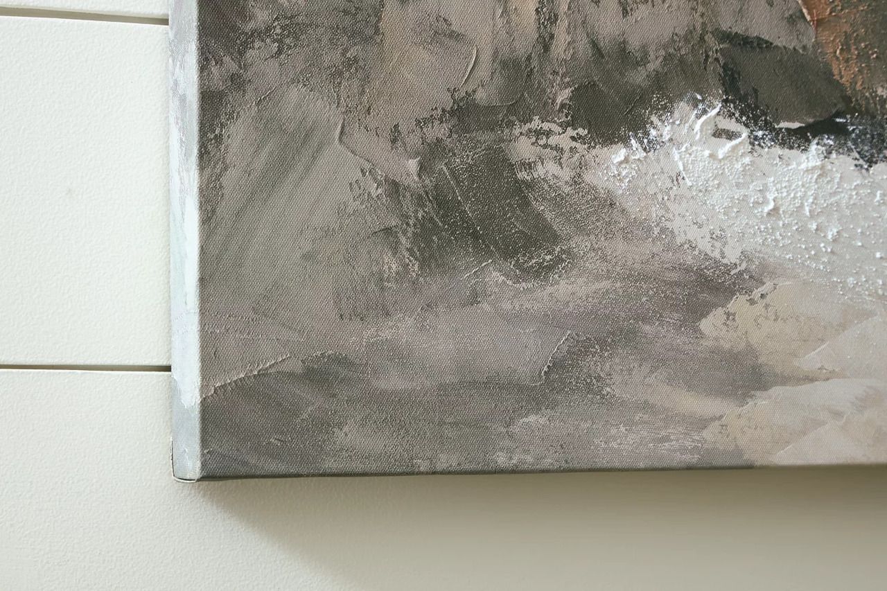 Worthner Wall Art In Tan/Gray/White A8000483