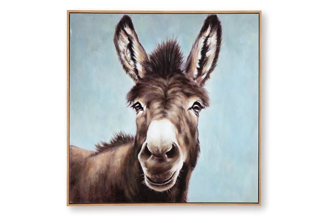 Landerton Wall Art In Blue/White/Brown A8000488