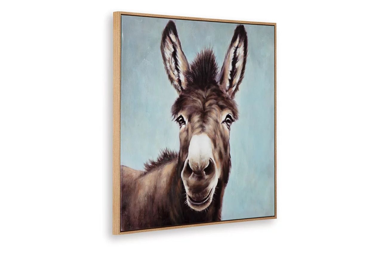 Landerton Wall Art In Blue/White/Brown A8000488
