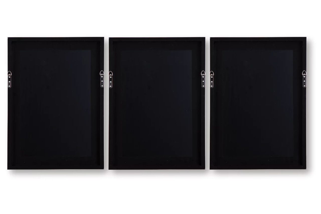 Jossletts Wall Art Set of 3 In Orange/Black/Ivory A8000490