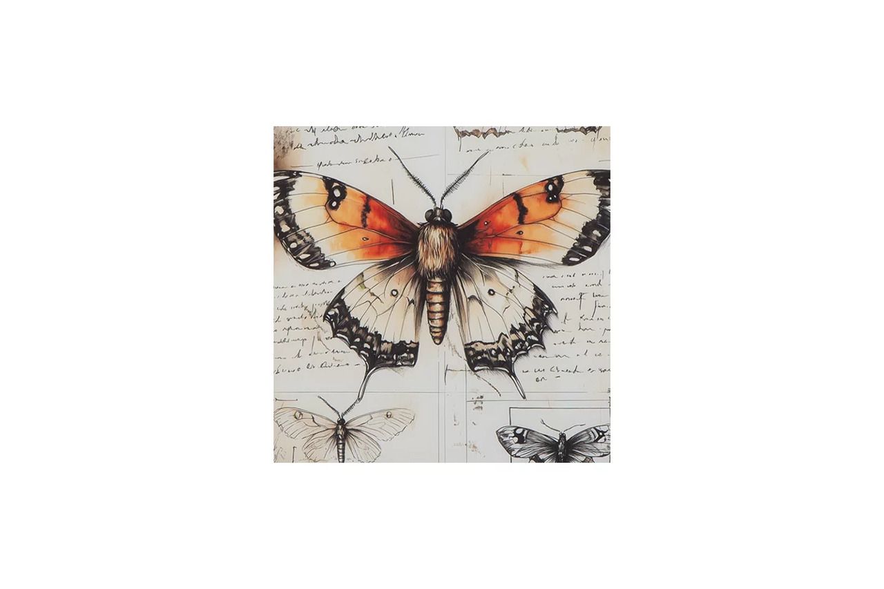 Jossletts Wall Art Set of 3 In Orange/Black/Ivory A8000490