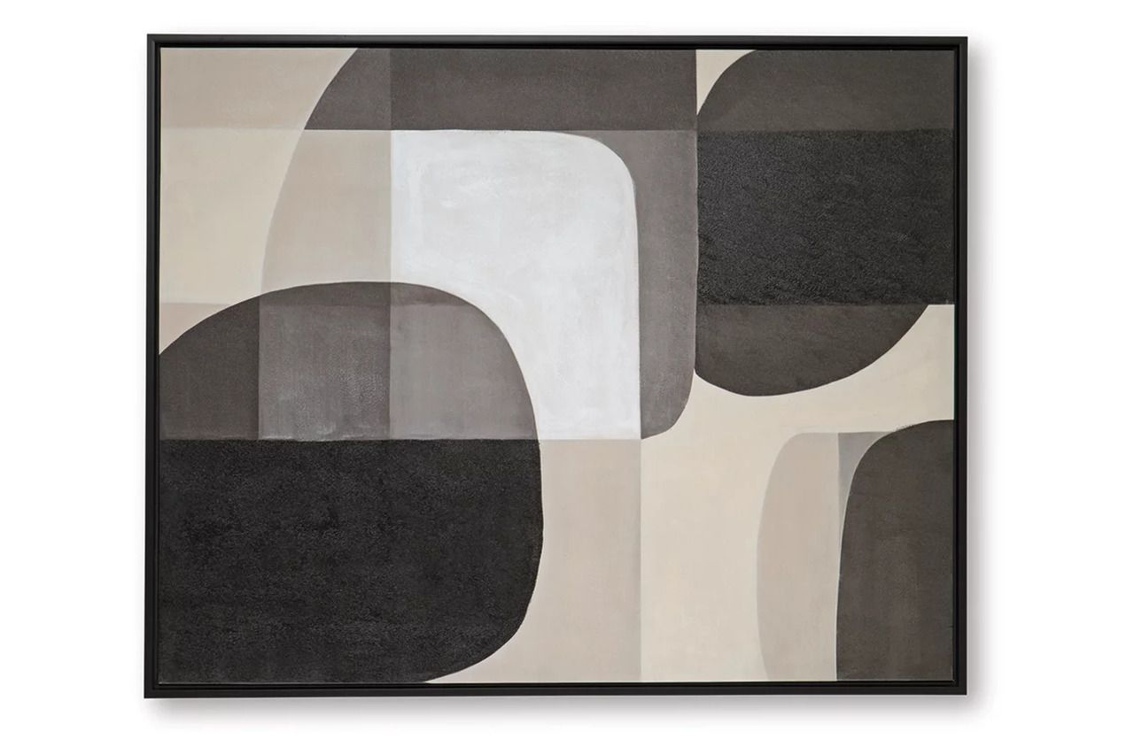 Kesleigh Wall Art In Black and White A8000495