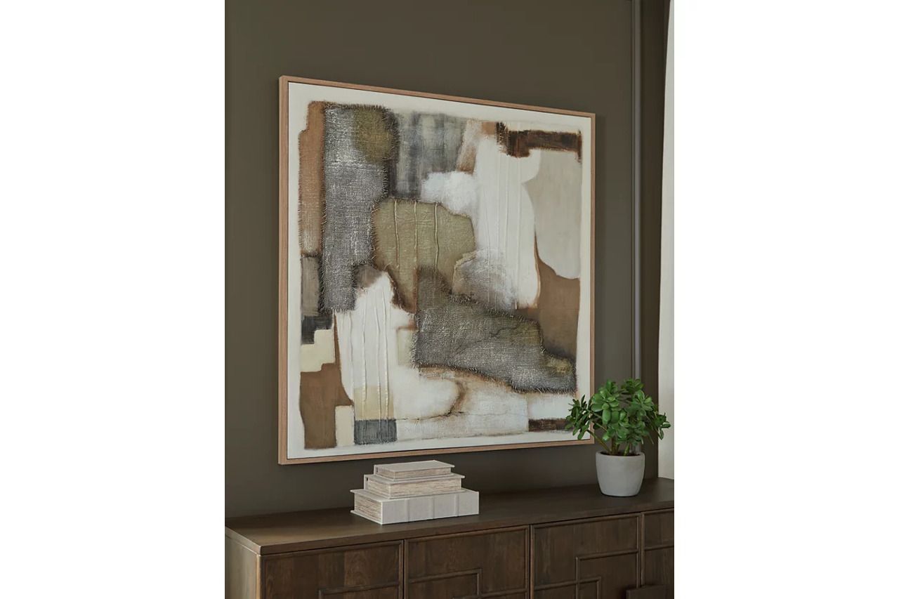 Wylander Wall Art In Tan/Brown/Gray A8000497