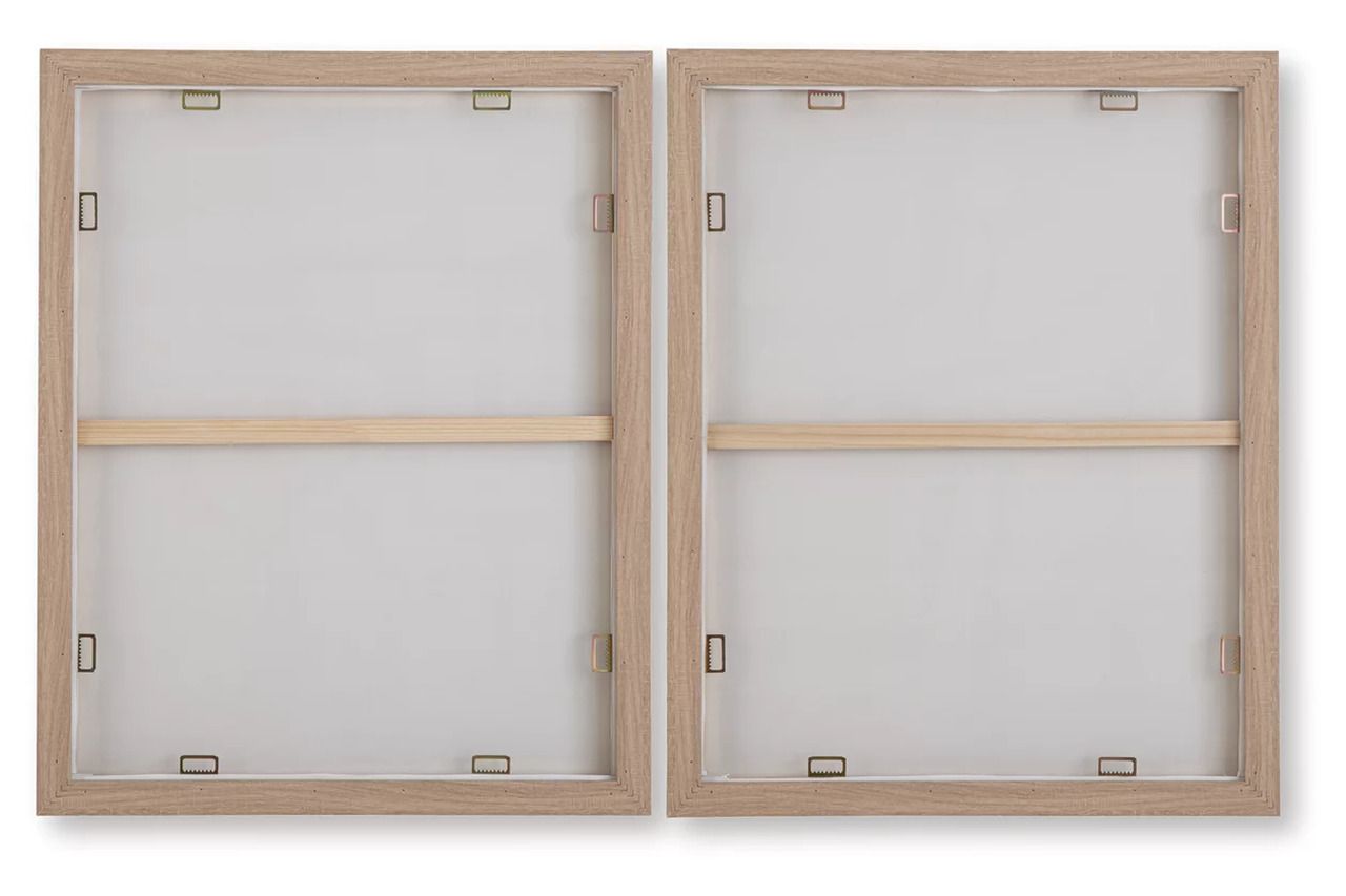 Waldett Wall Art Set of 2 In Beige and White A8000503