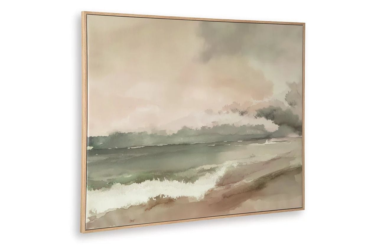 Vallus Wall Art In Blush and Green A8000524