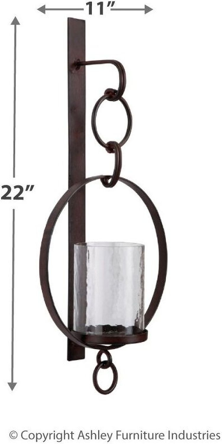 Ogaleesha Brown Wall Sconce A8010036