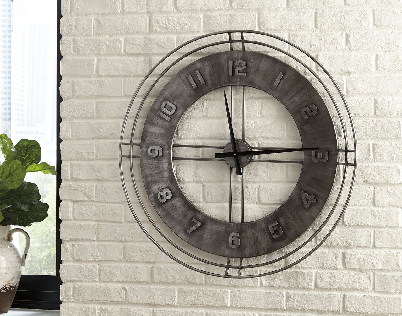 Ana Sofia Antique Gray Wall Clock A8010068
