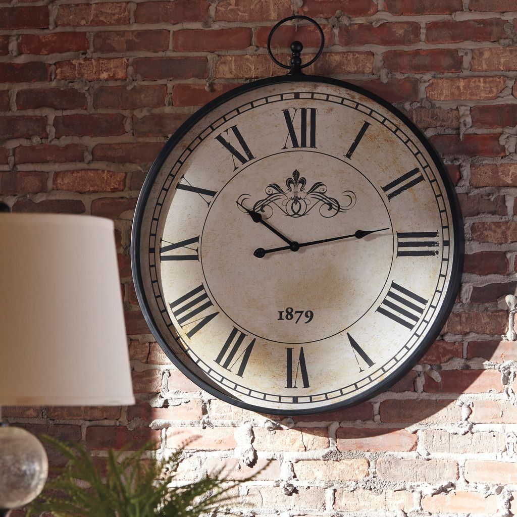 Augustina Antique Black Wall Clock A8010110