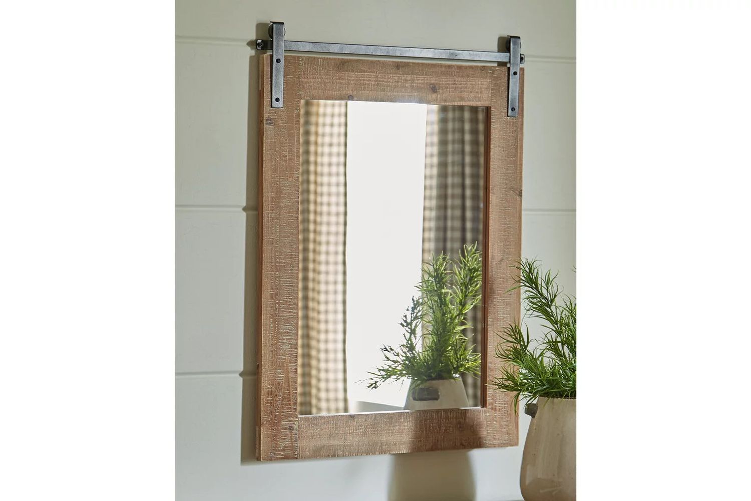 Lanie Antique Brown Accent Mirror A8010223