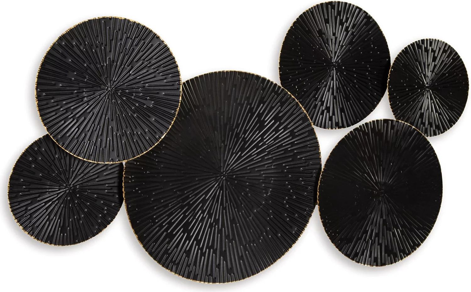 Rhetlen Black And Gold Finish Wall Decor A8010301