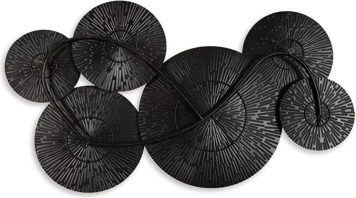 Rhetlen Black And Gold Finish Wall Decor A8010301