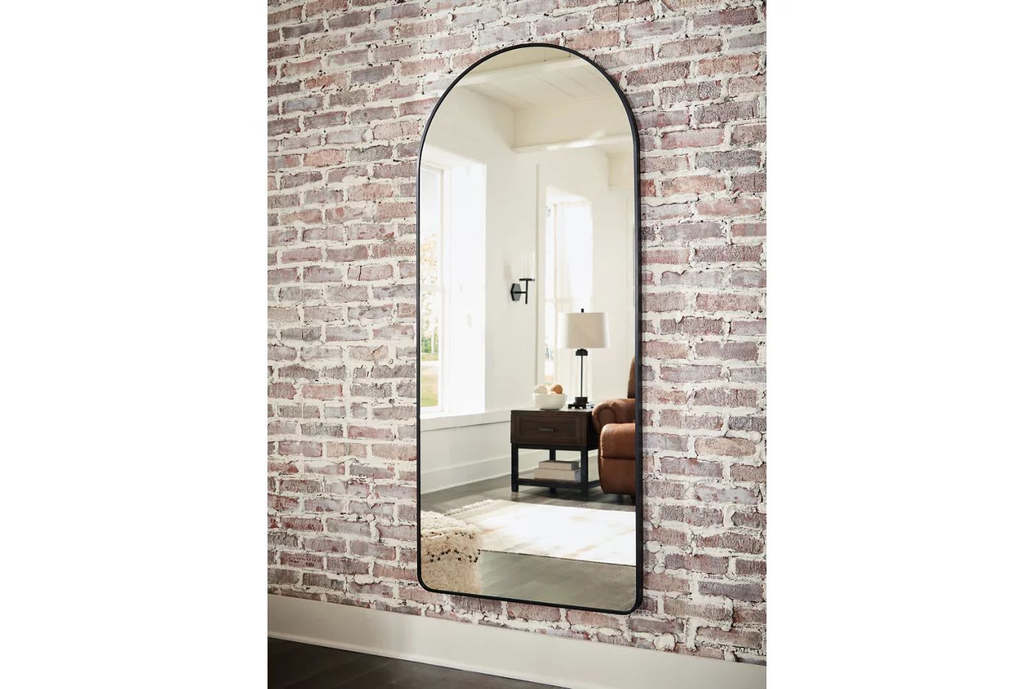 Sethall Black Floor Mirror A8010307