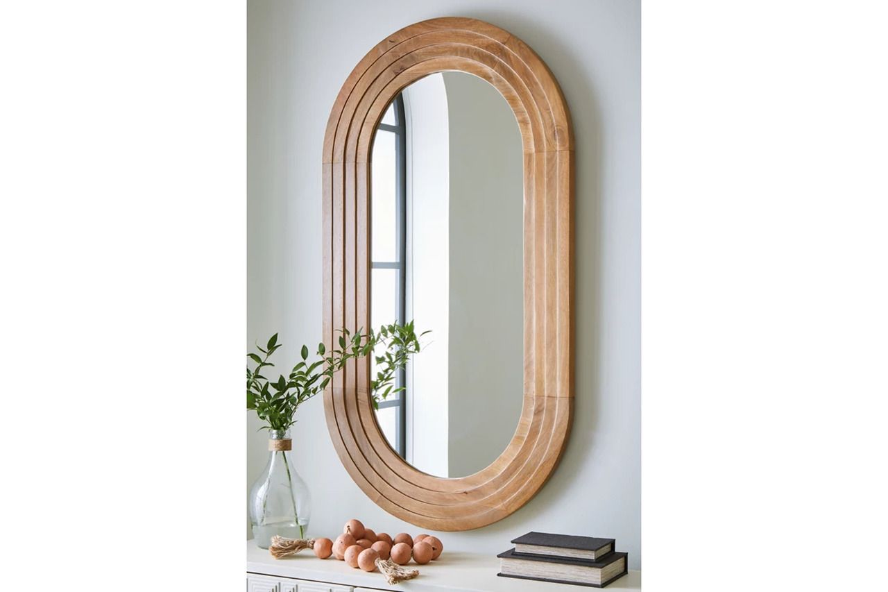 Daverly Accent Mirror In Brown A8010326