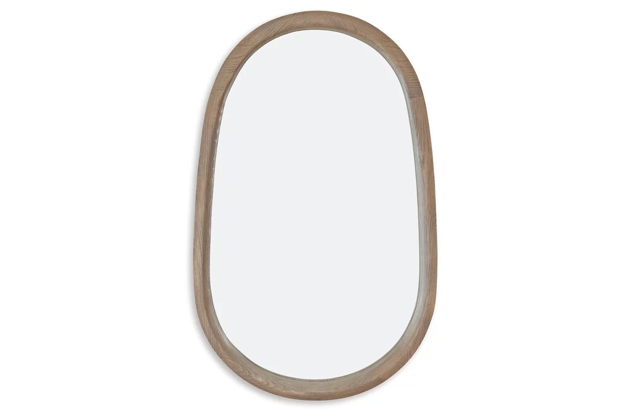 Aarilynn Accent Mirror In Antique Brown A8010329