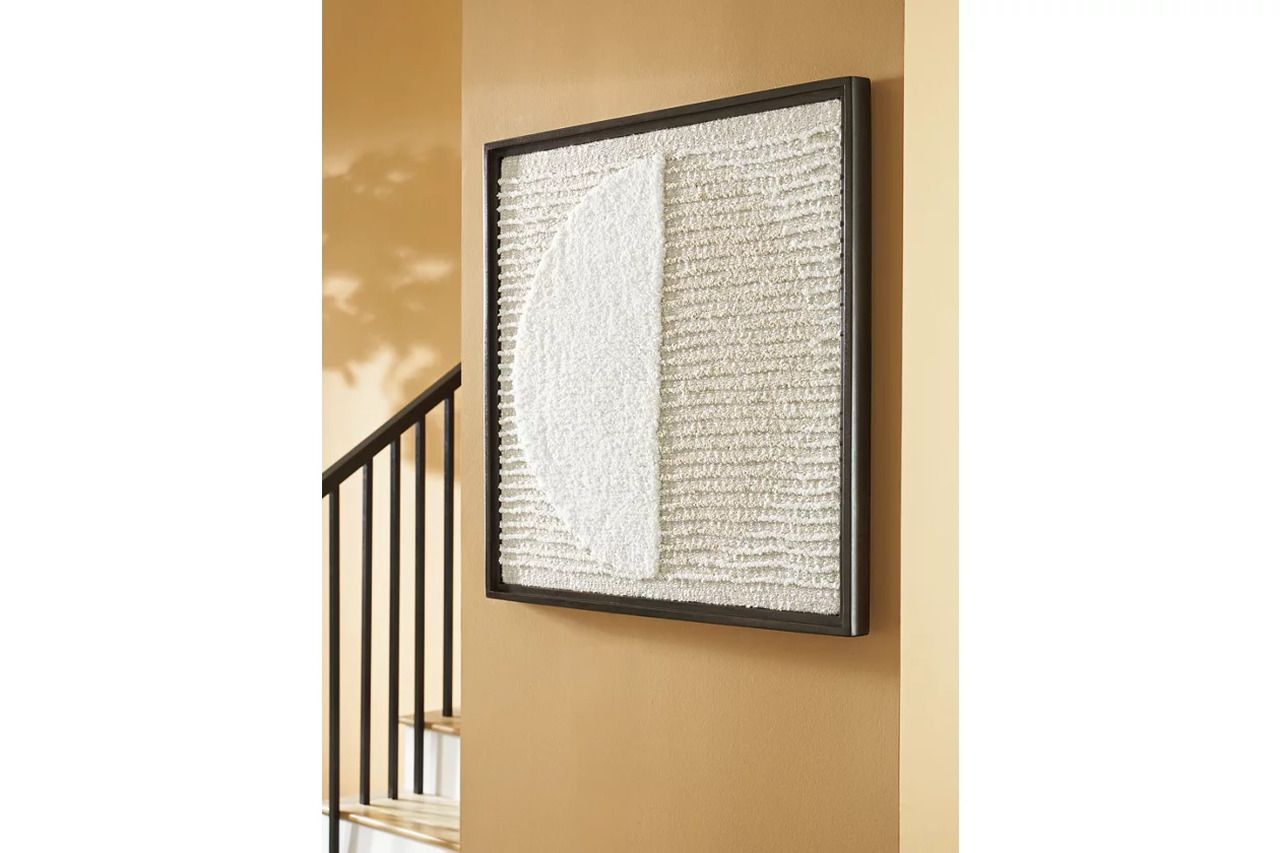 Bachard Wall Decor In Tan/White A8010330