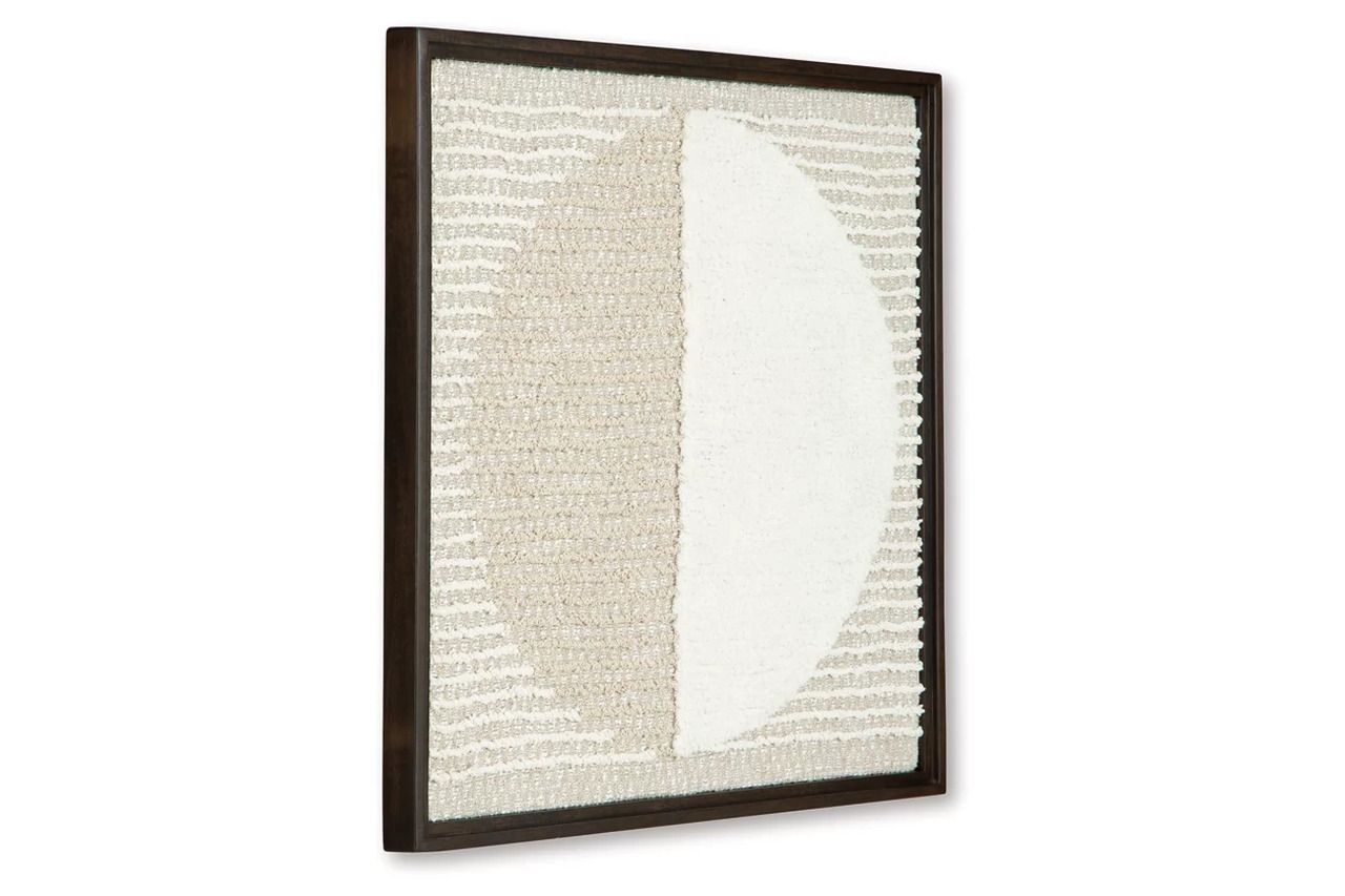 Bachard Wall Decor In Tan/White A8010330