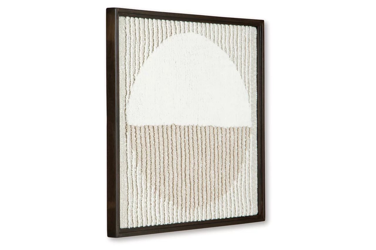 Bachard Wall Decor In Tan/White A8010330