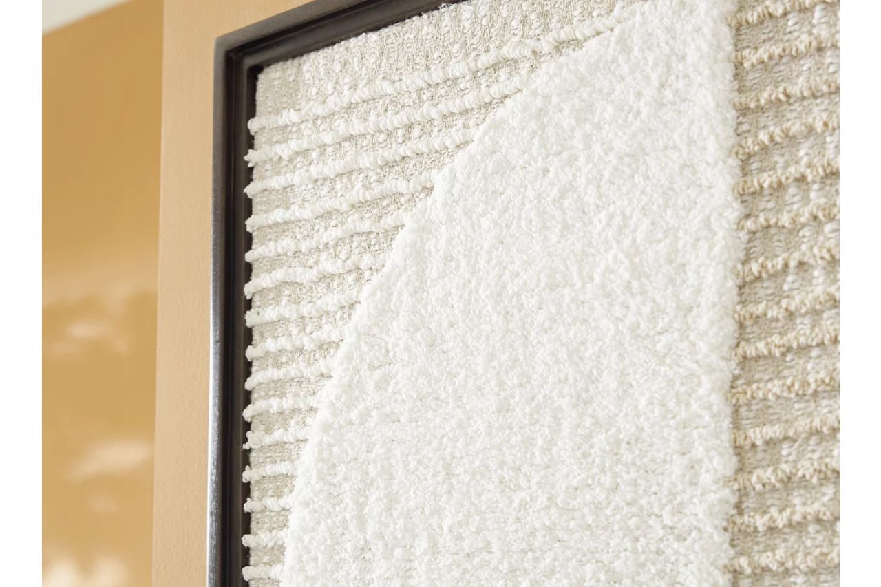 Bachard Wall Decor In Tan/White A8010330