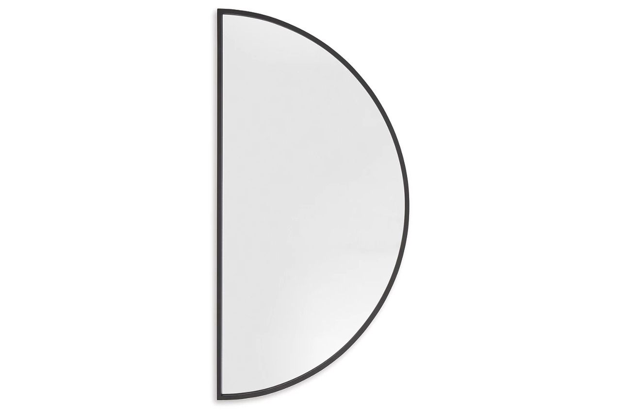 Denlow Accent Mirror In Black A8010333