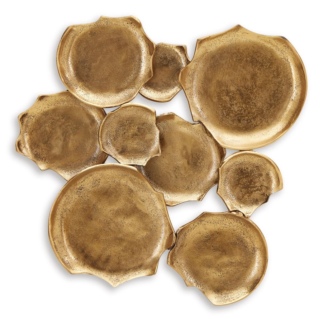 Gageton Wall Decor In Antique Gold A8010335
