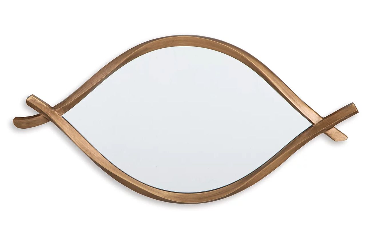 Bartner Accent Mirror In Antique Gold A8010340