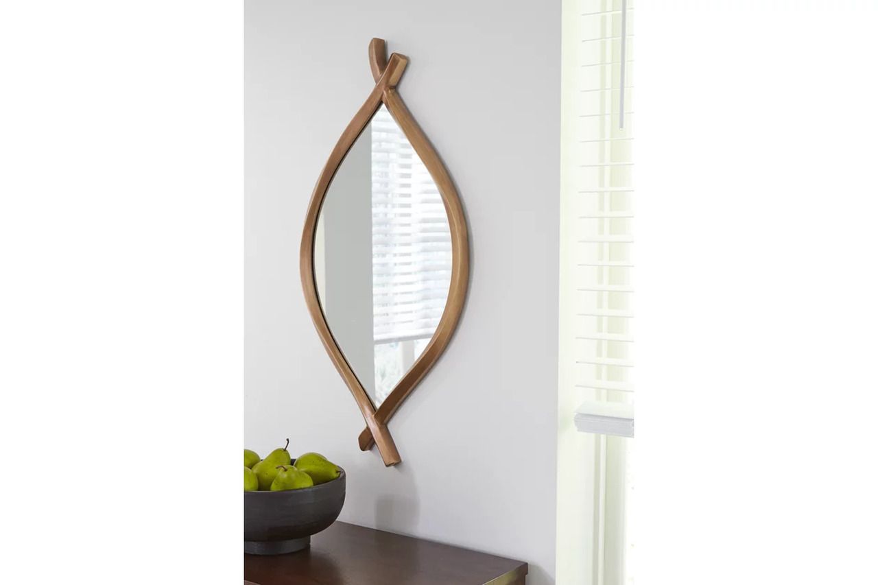 Bartner Accent Mirror In Antique Gold A8010340