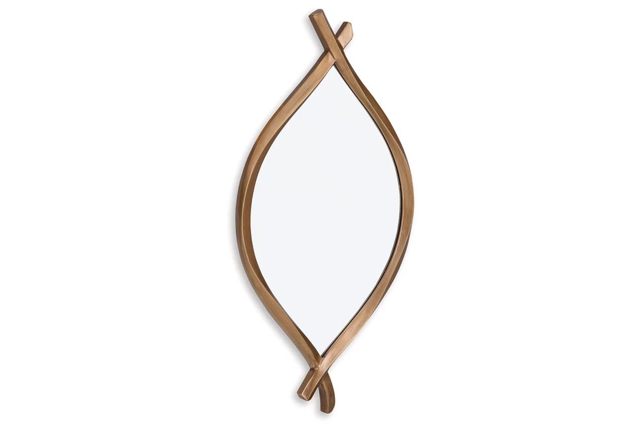 Bartner Accent Mirror In Antique Gold A8010340
