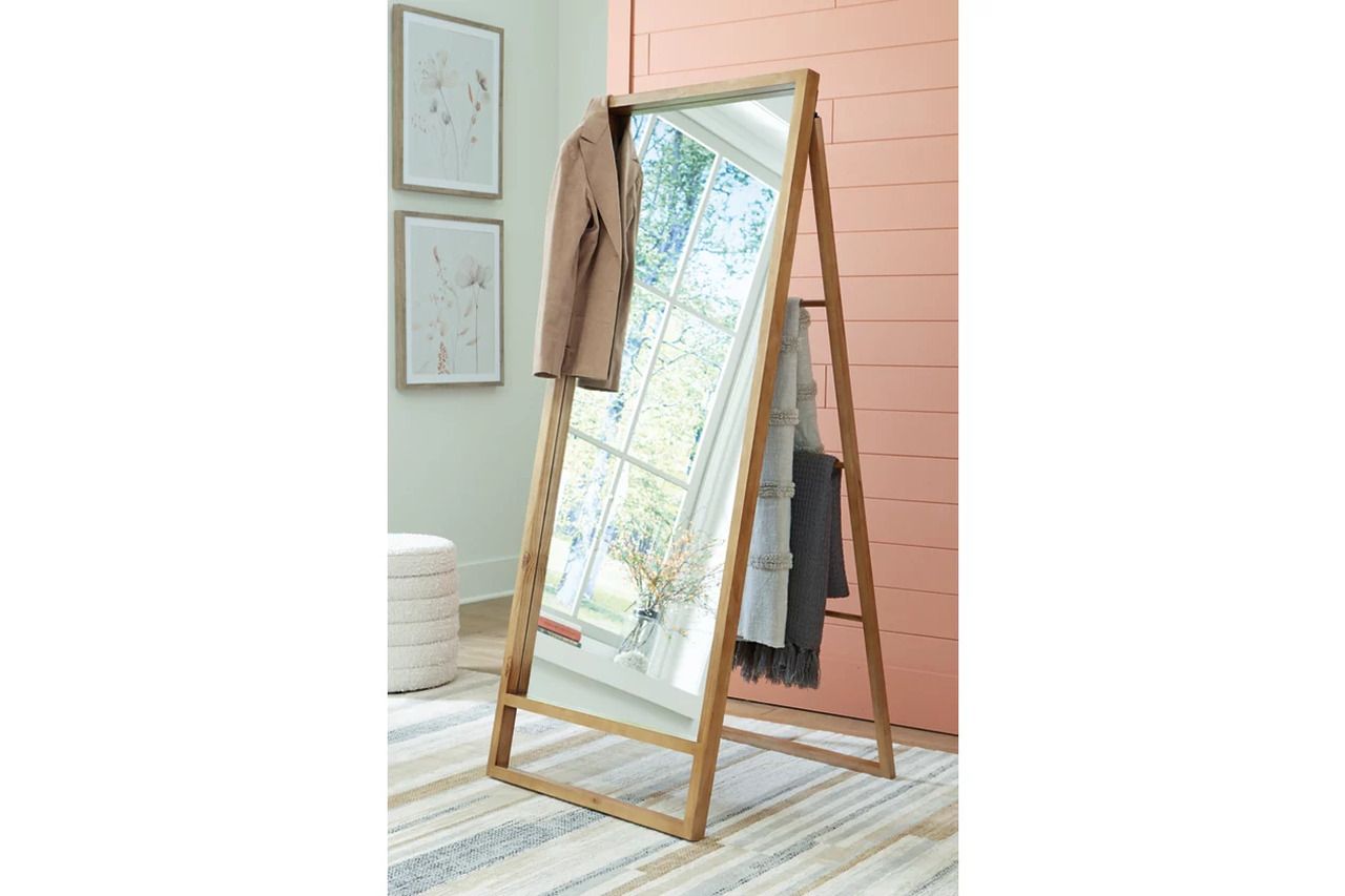 Devford Floor Mirror In Brown A8010341