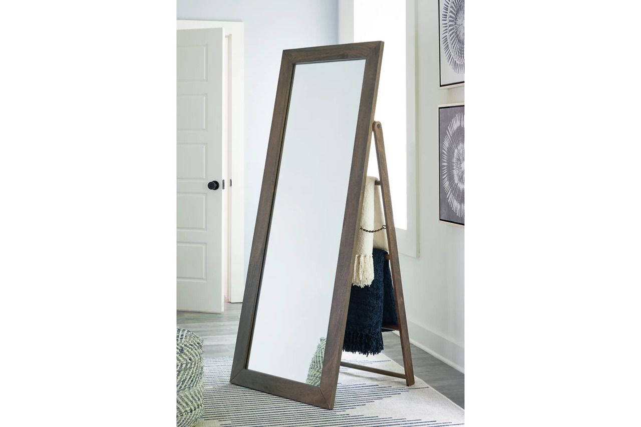 Dirkins Floor Mirror In Brown A8010343