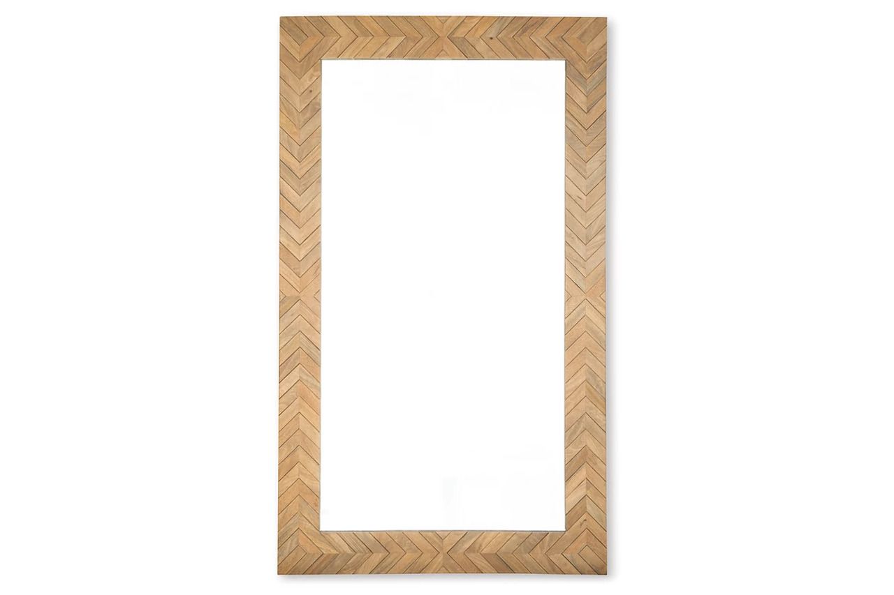 Waylane Floor Mirror In Brown A8010347