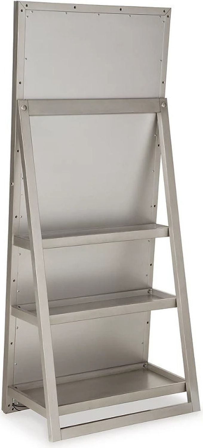 Evesen Floor Standing Mirror with Storage In Champagne A8010379
