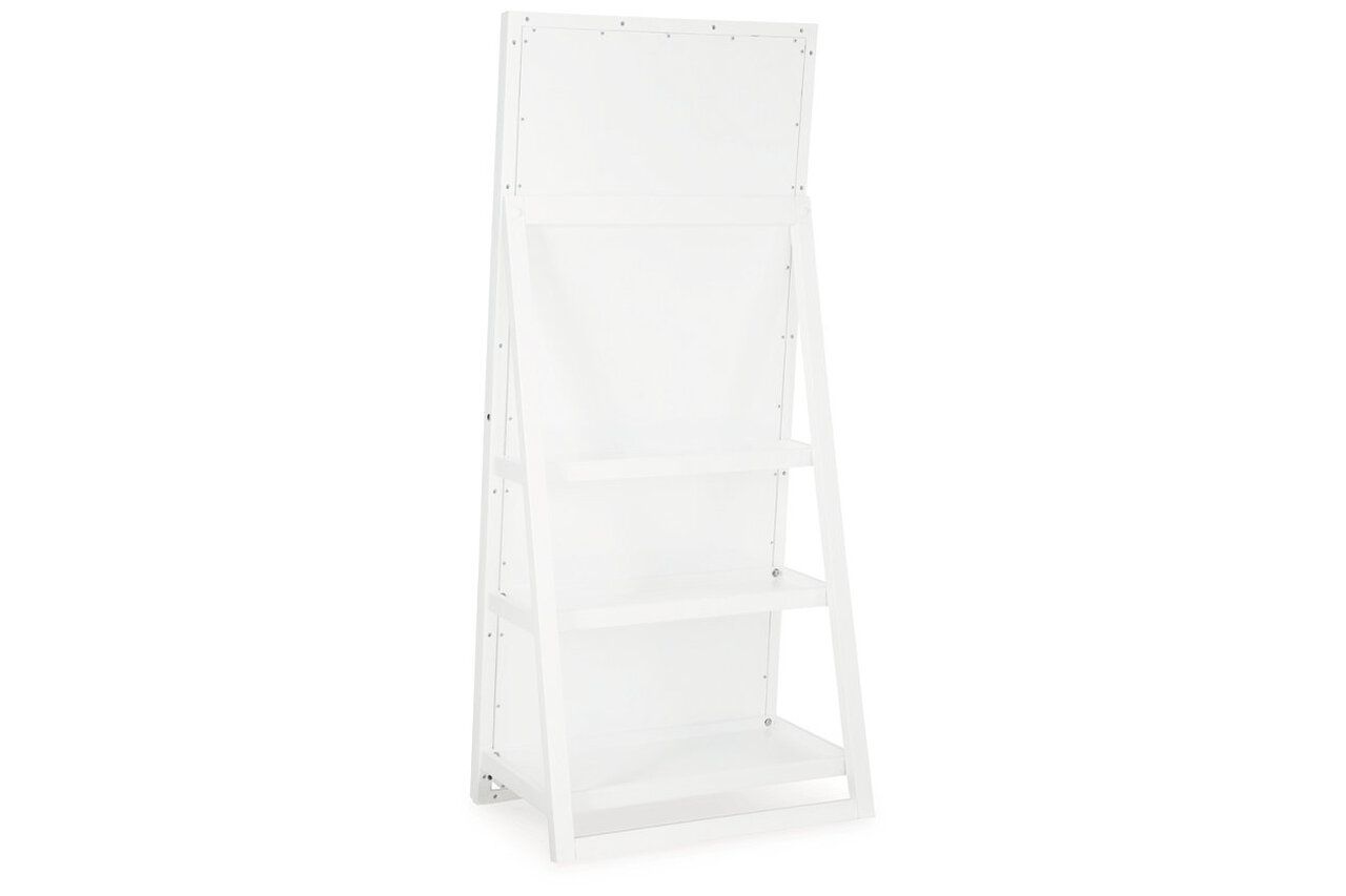 Evesen Floor Standing Mirror/Storage In White A8010383