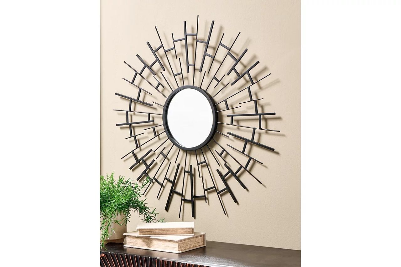 Garrenworth Accent Mirror In Black A8010391