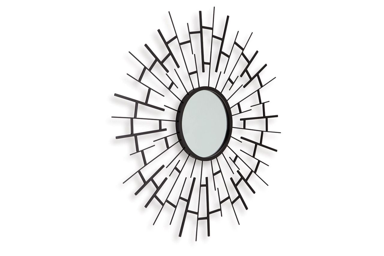 Garrenworth Accent Mirror In Black A8010391