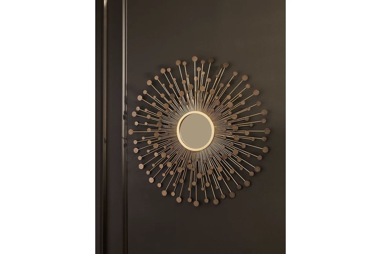 Morwenna Accent Mirror In Bronze and Gold A8010392