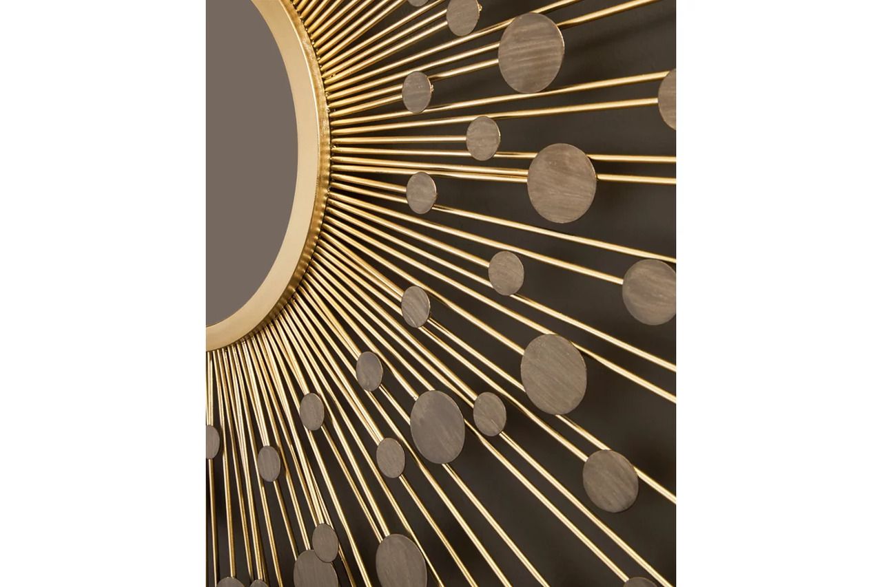 Morwenna Accent Mirror In Bronze and Gold A8010392