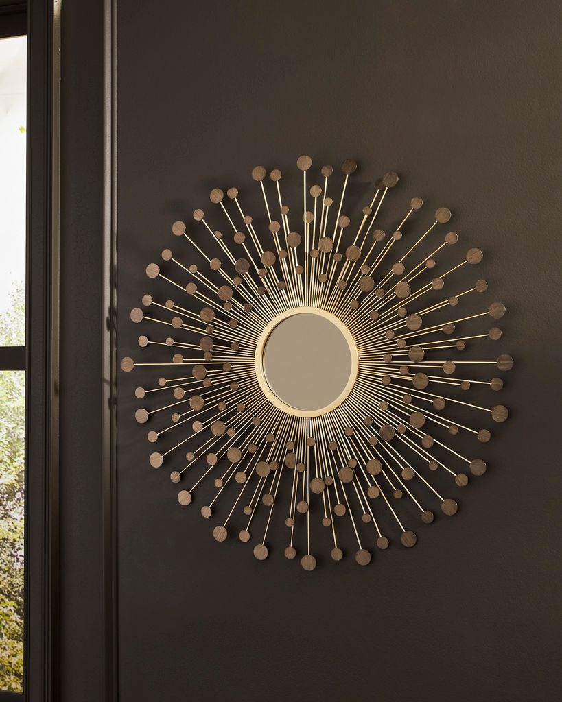 Morwenna Accent Mirror In Bronze and Gold A8010392