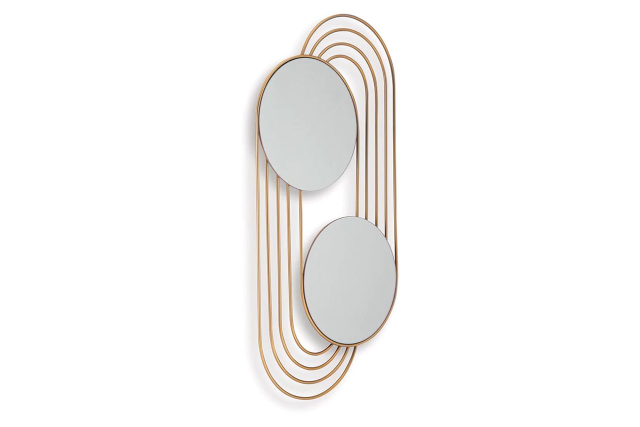 Warrenley Accent Mirror In Gold A8010401