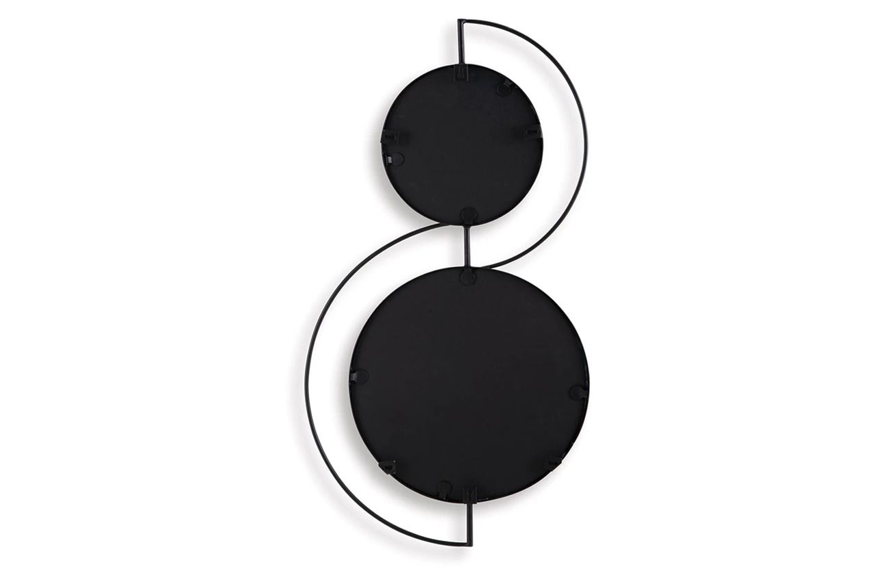 Shayham Accent Mirror In Black A8010402
